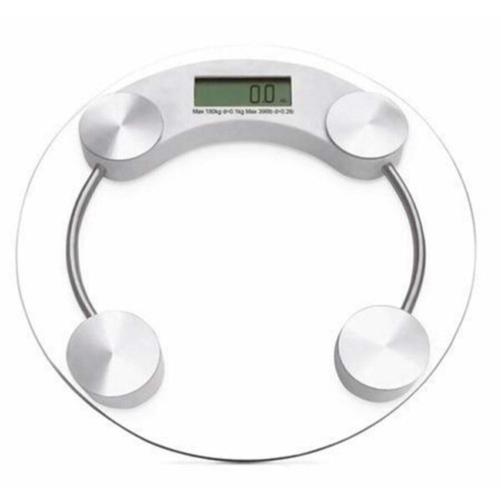 TECHFİT TF-1051 DİJİTAL YUVARLAK CAM BASKÜL TERAZİ TARTI 180KG.*10