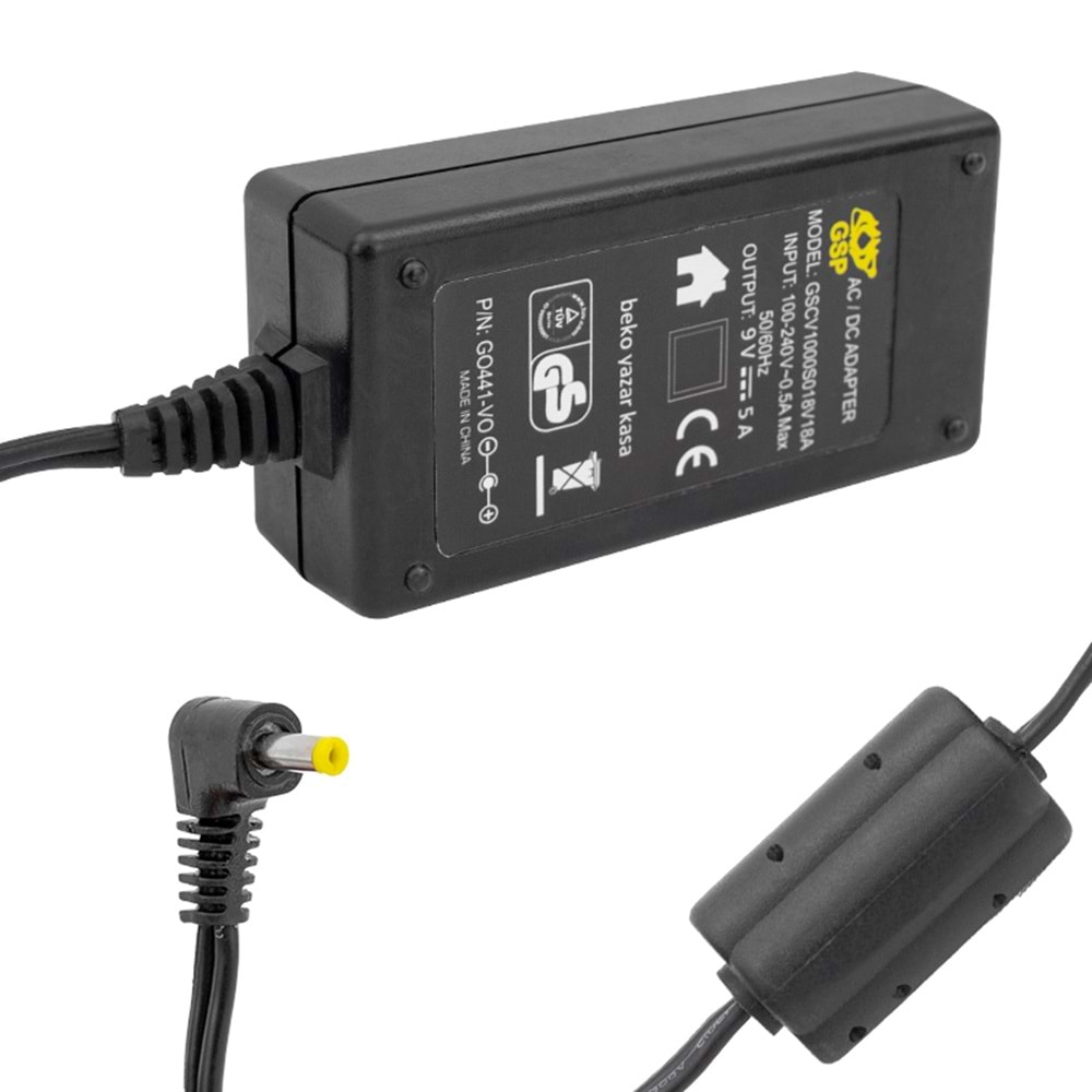 FULLY Q-1612G 9 VOLT - 5 AMPER YAZAR KASA/ POS MAKİNESİ MASAÜSTÜ ADAPTÖR 4.0*1.7 MM UÇLU