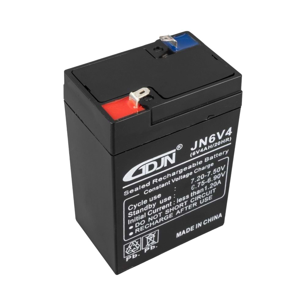 GDJN JN6V4 6 VOLT - 4 AMPER IŞILDAK AKÜSÜ (70 X 48 X 101 MM)