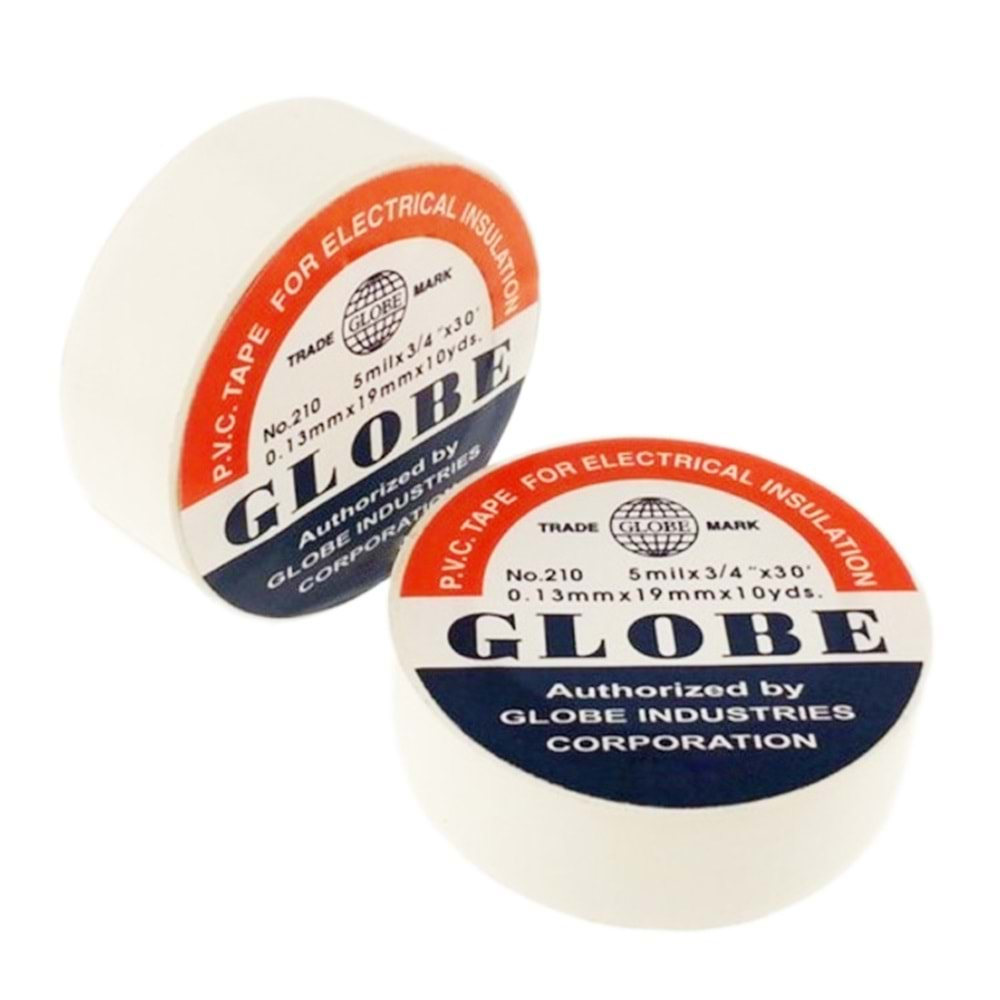 GLOBE 0.13MMX19 MM BEYAZ İZOLE BANT