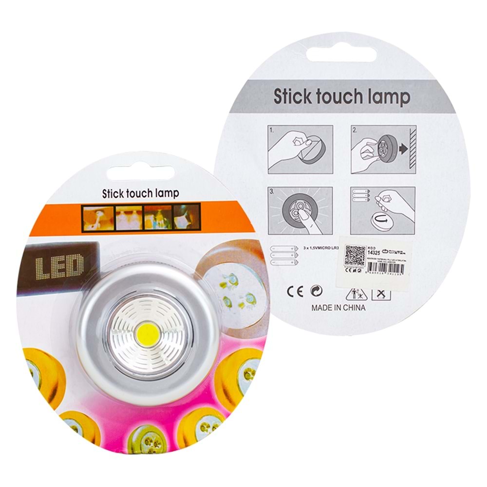 POWERMASTER PM-14325 POWER LEDLİ KENDİNDEN YAPIŞKANLI PİLLİ LED AYDINLATMA