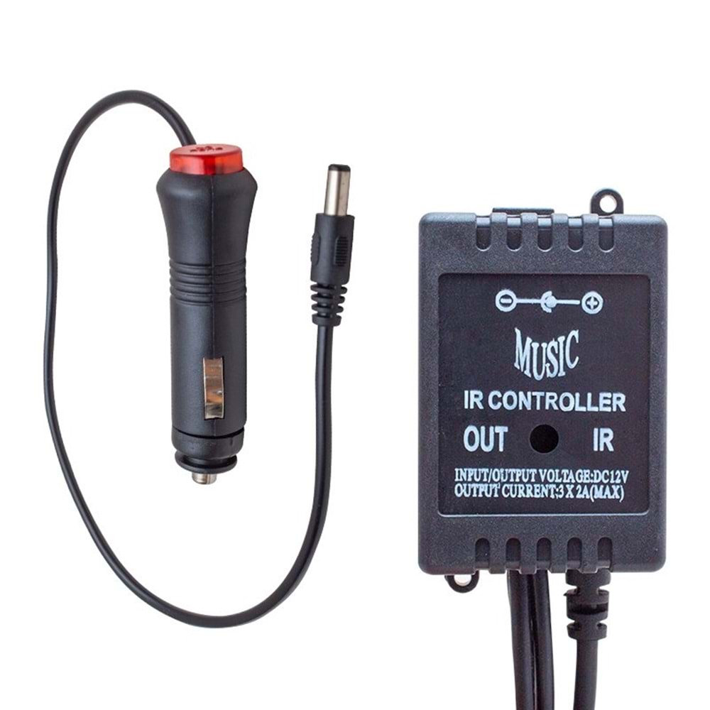 POWERMASTER SESE DUYARLI ARAÇ İÇİ KUMANDALI RGB LED ANİMASYON KİT