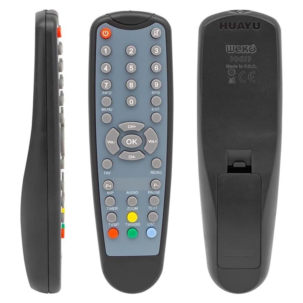 WEKO KR KAWAI KW-6850-6950-8400/POLSAT PLZ-14923/KENNON MİNİ HD UYDU KUMANDA (16611=3444)