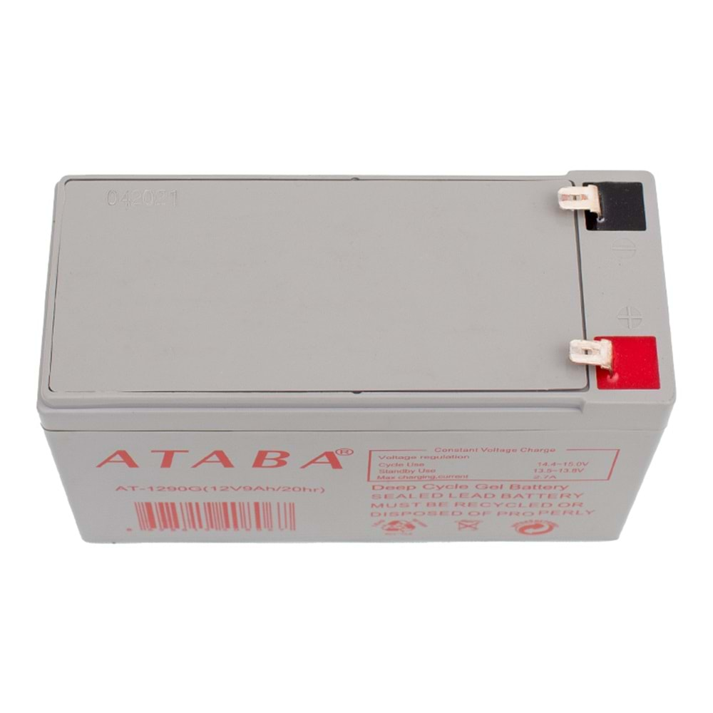 ATABA AT-1290G 12 VOLT - 9 AMPER JEL AKÜ (150 X 65 X 90 MM)