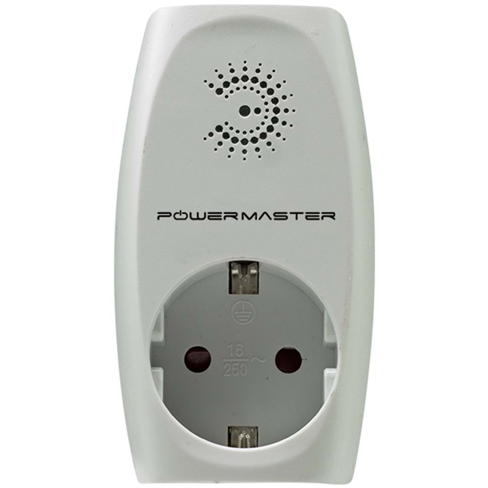 POWERMASTER PM-17592 IŞIK GÖSTERGELİ AKIM KORUMALI TEKLİ PRİZ (16A-3500W)