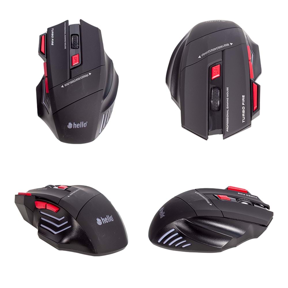 HELLO HL-39 KABLOLU OYUNCU MOUSE + MOUSE PAD