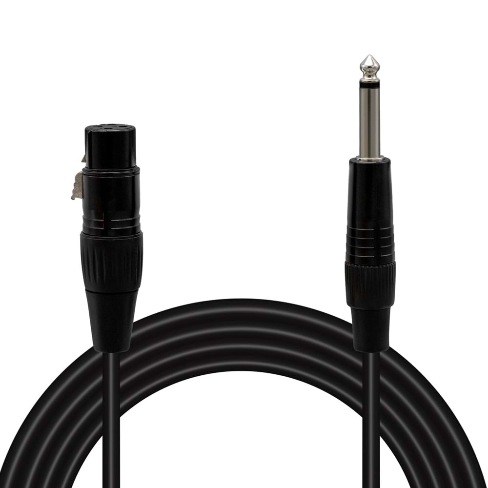 MAGICVOICE LD379 XLR CANON DİŞİ + 6.3 MM MONO ERKEK 1 METRE KABLO