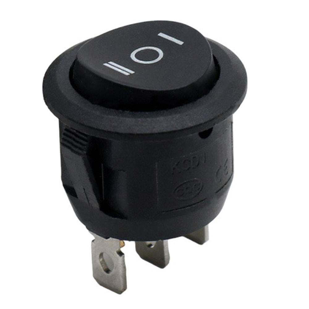 20MM YUVARLAK IŞIKSIZ ANAHTAR 3 KONUMLU - ON-OFF-ON 3P (IC-134) 23X28MM