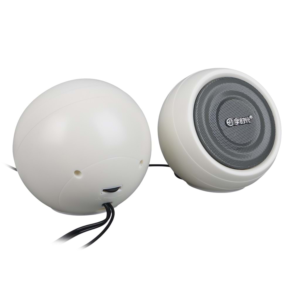 MAGICVOICE MV-24845 1+1 USB AUX OVAL MULTIMEDIA SES SİSTEMİ SPEAKER - HOPARLÖR 2X3WATT