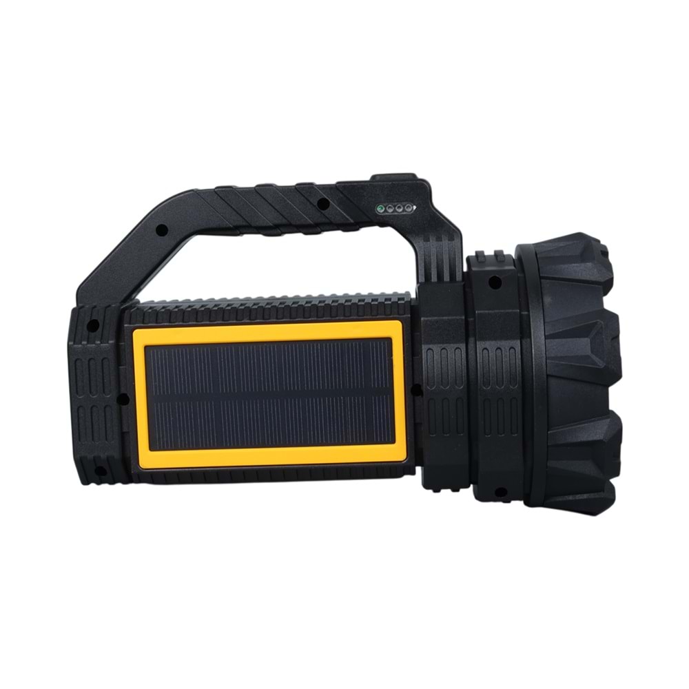 POWERMASTER W5190 SOLAR ŞARJLI EL FENERİ UZUN MESAFE IŞILDAK
