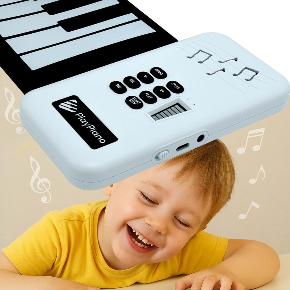 MAGICVOICE S3037C RENKLİ 37 TUŞLU ROLL UP PİYANO