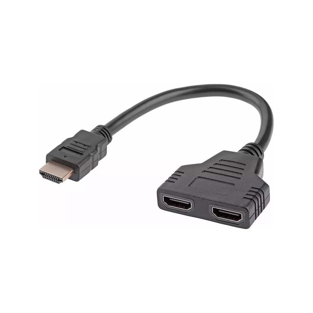 POWERMASTER HDMI ERKEK-HDMI DİŞİ X 2 ADAPTÖR HDMI ÇOKLAYICI 30 CM KABLO