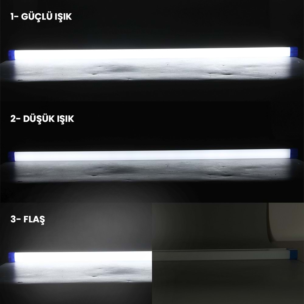 POWERMASTER T570 70CM 100 WATT DC 5V USB ŞARJLI 1800 MAH LED IŞILDAK