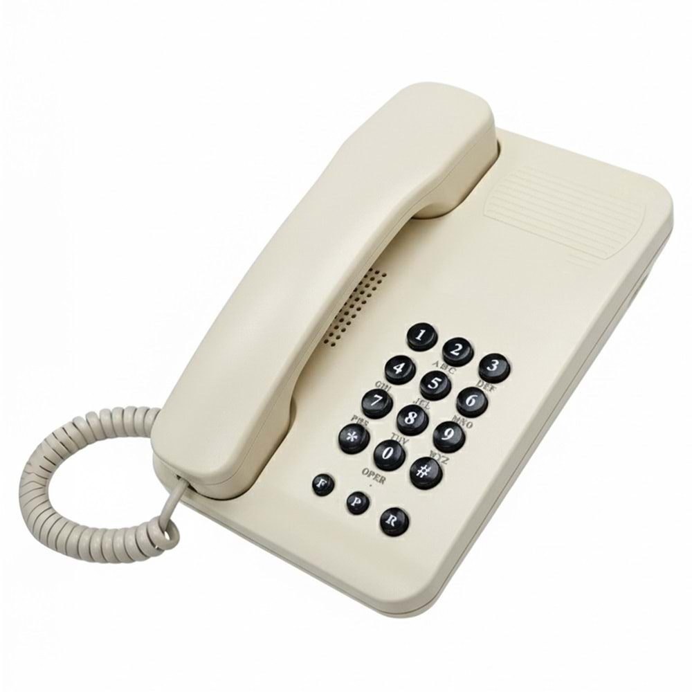 BOTECH TK-1020 EKRANSIZ KREM KABLOLU MASA TELEFONU (TELPAŞ TK-1020)