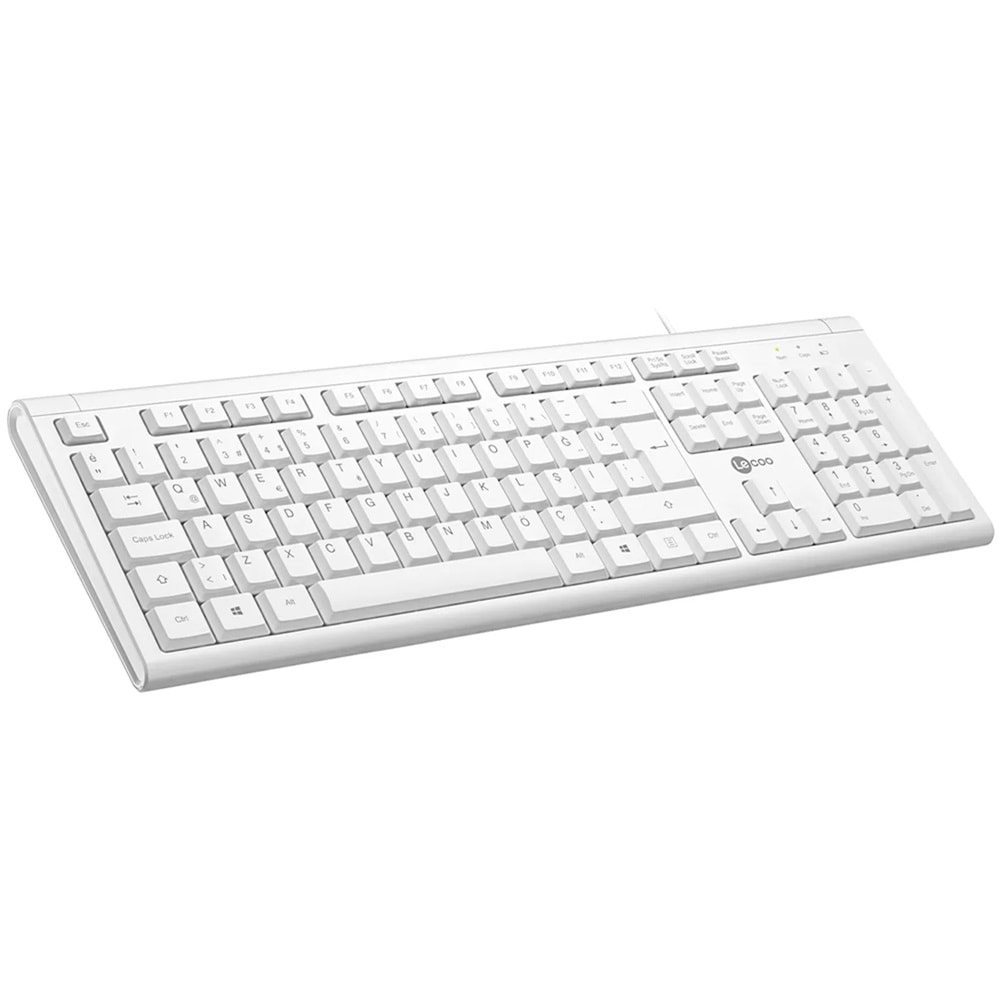 LENOVO LECOO KB101 USB KABLOLU BEYAZ TÜRKÇE Q KLAVYE