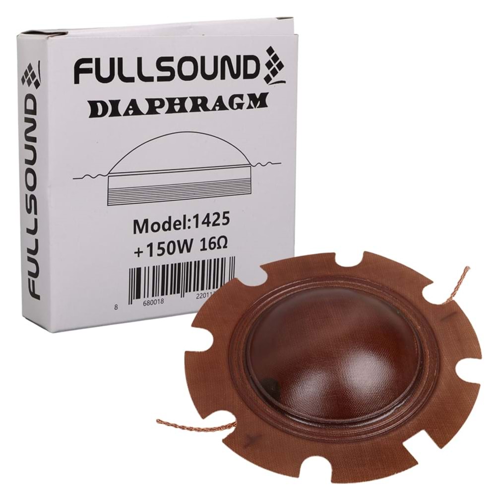 FULLSOUND K-1425 52 MM 150 WATT 16 OHM DRIVER UNIT MEBRANI
