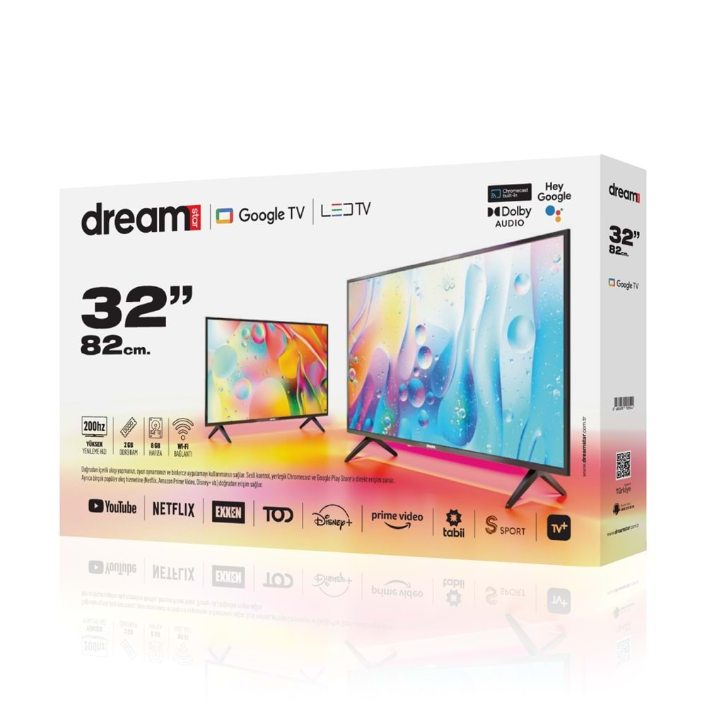 DREAMSTAR GOOGLE TV 32DSE102 32 İNÇ (82 CM) LED TV