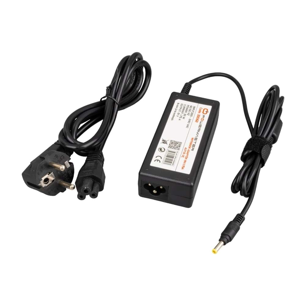 POWERMASTER 19 VOLT - 1.75 AMPER 4.0*1.5 AMPER ASUS NOTEBOOK ADAPTÖR