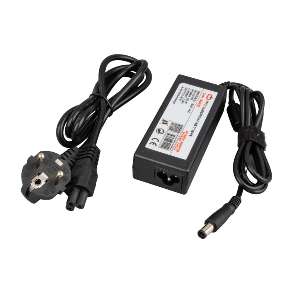 POWERMASTER 19.5 VOLT - 2.31 AMPER 7.4*5.0 UÇLU DELL NOTEBOOK ADAPTÖR