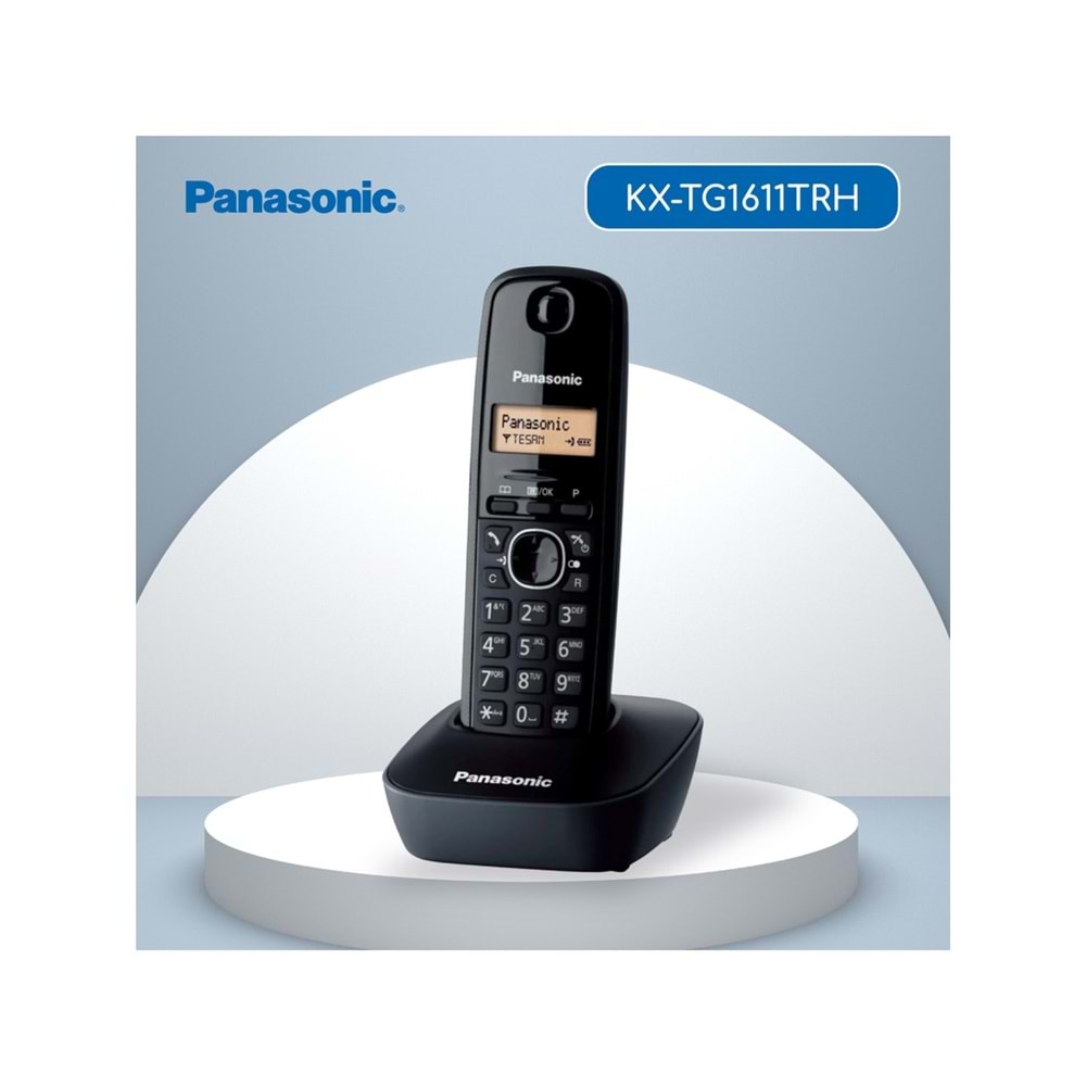 PANASONIC KX-TG1611 DECT TELSİZ TELEFON (SİYAH)