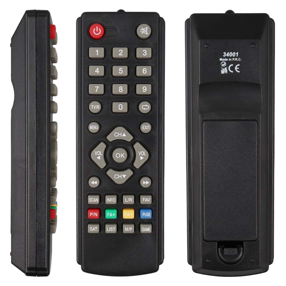 Yumatu Multiking - Mersat Multibox Scart - Hiremco Seoul Minibox Gold Game Tuşlu Uydu Alıcısı Kumandası