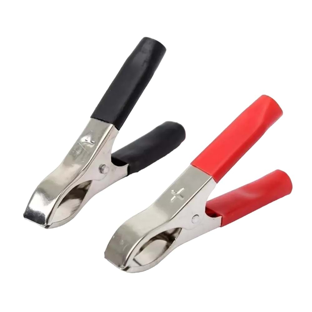KROKODİL AKÜ MAŞASI ORTA 70MM SİYAH * KIRMIZI