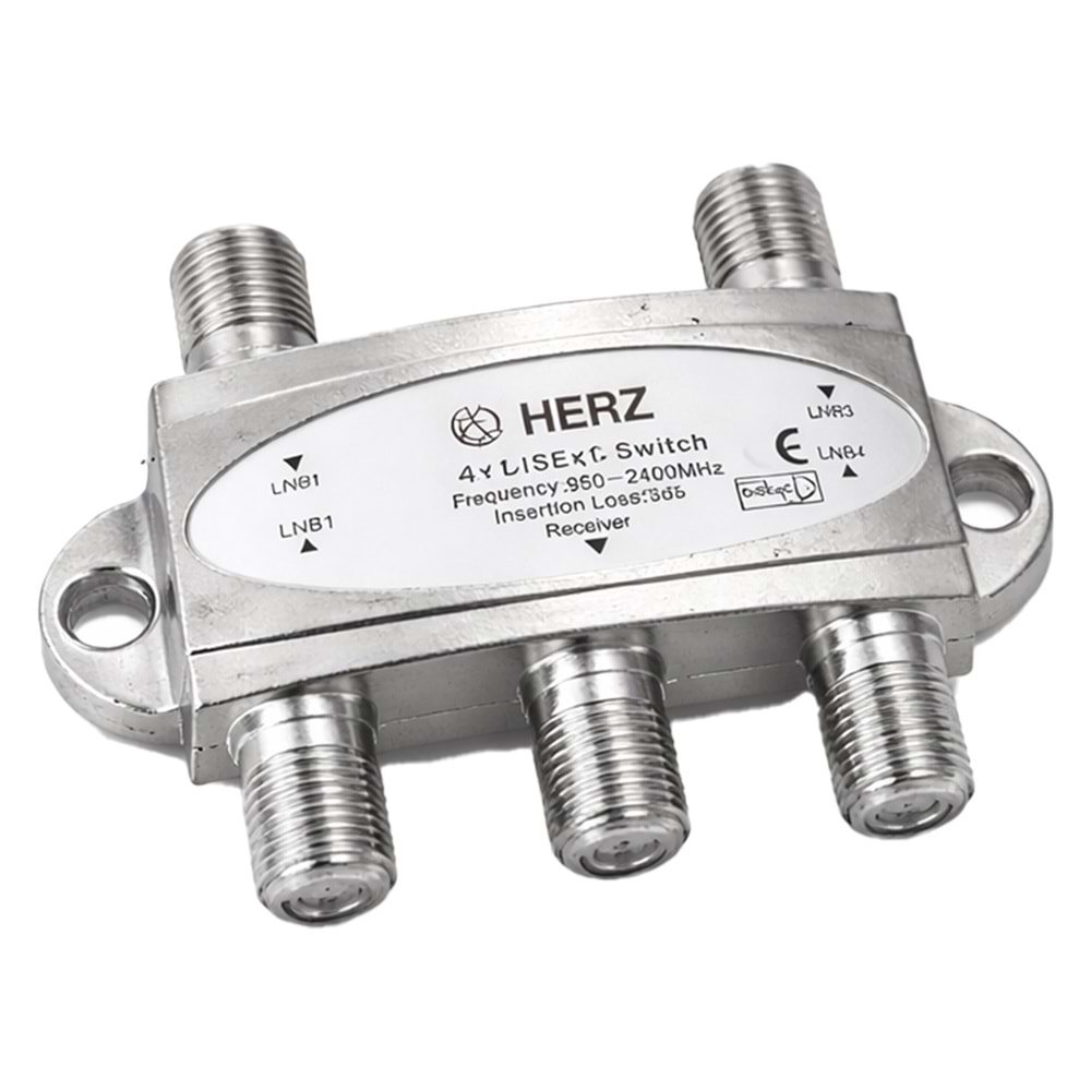 HERZ HR-1049 4X1 950-2400MHZ 3DB DİSEQC SWİTCH UYDU BİRLEŞTİRİCİ