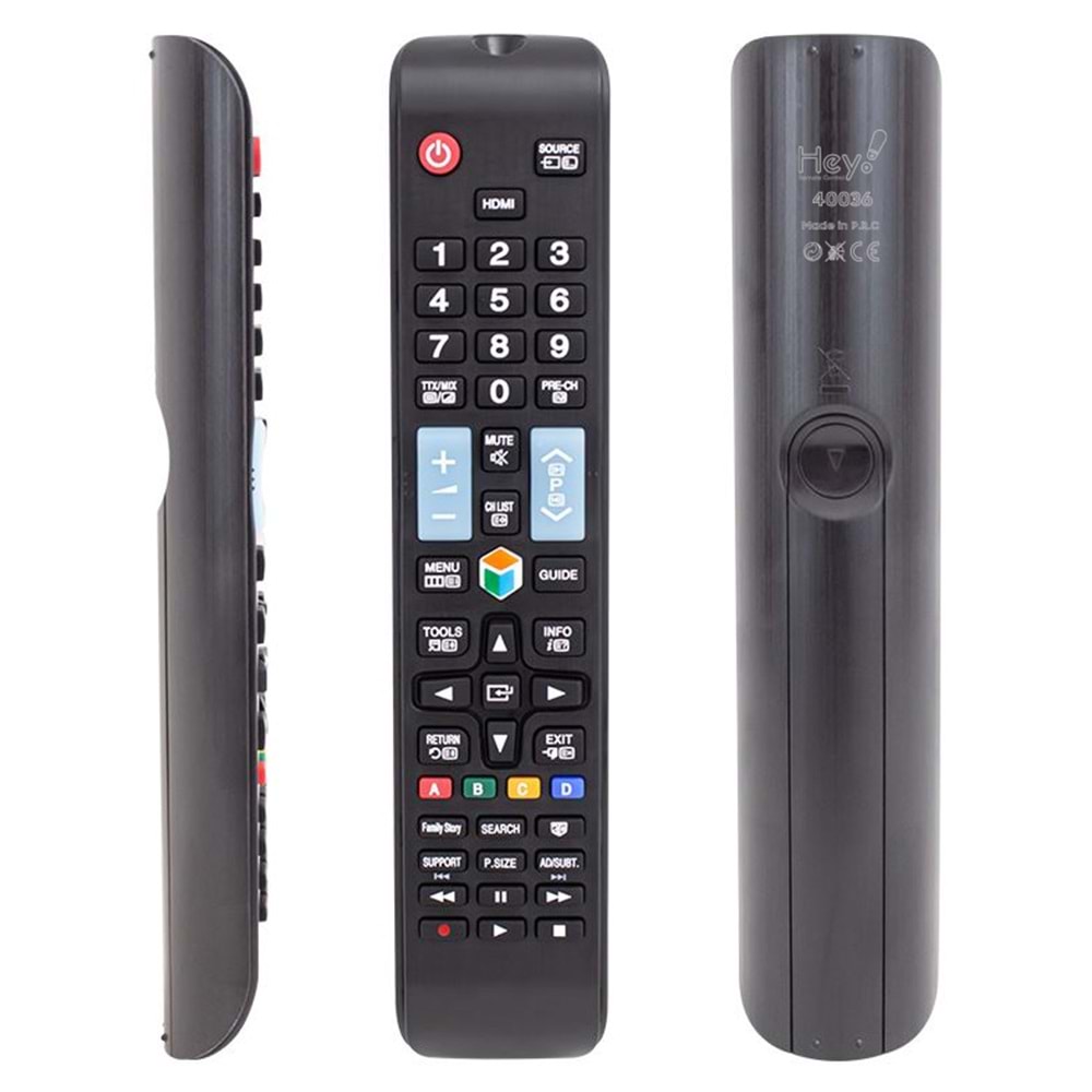 HEY KL SAMSUNG AA59-0638A 3D TUŞLU LCD LED TV KUMANDA (70138=40036=32063)