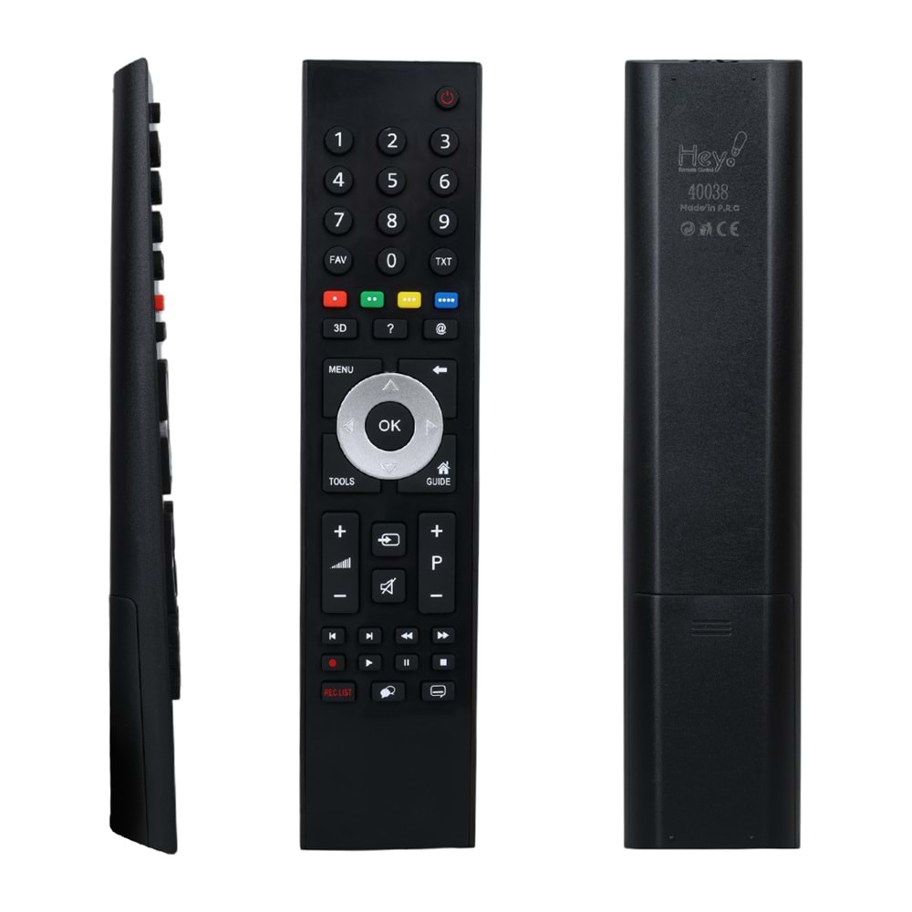 HEY KL ARÇELİK BEKO GRİ GÖBEK 3D TUŞLU LCD LED TV KUMANDA (70122=40038=32740)