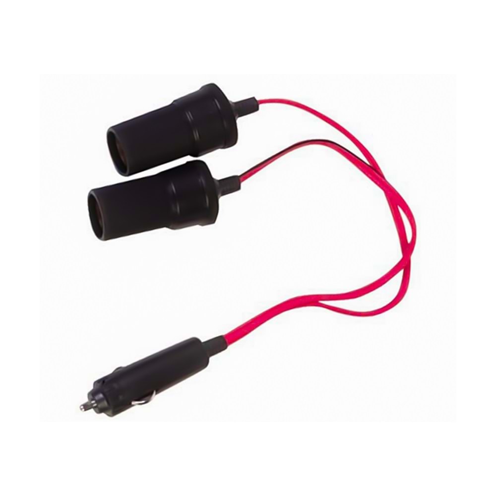 ELEKTROMER ÇAKMAK FİŞİ ÇOKLAYICI 2 Lİ (1 ERKEK - 2 DİŞİ ÇAKMAK)