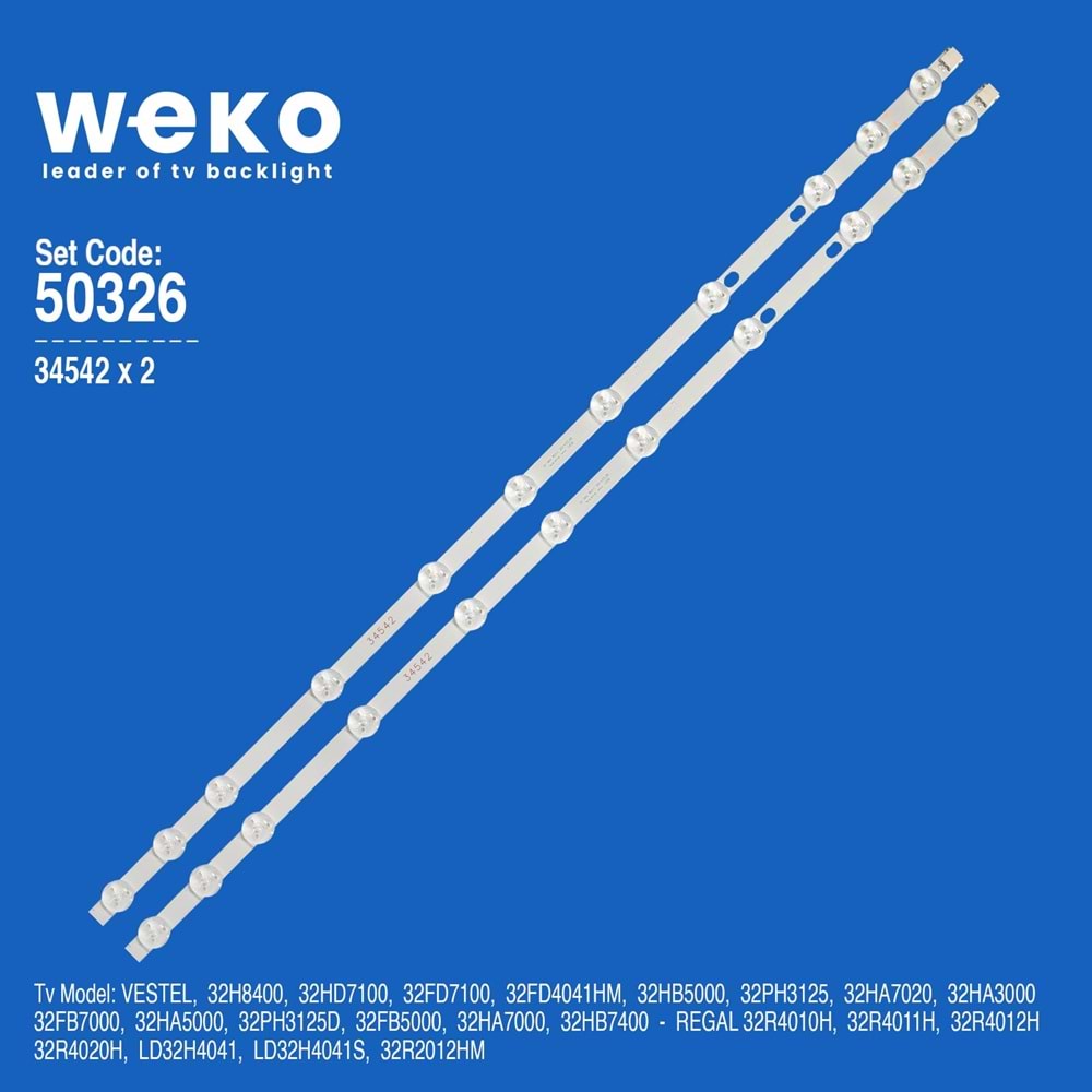 WKSET-5326 34542X2 32 NDV REV1.1 2 ADET LED BAR