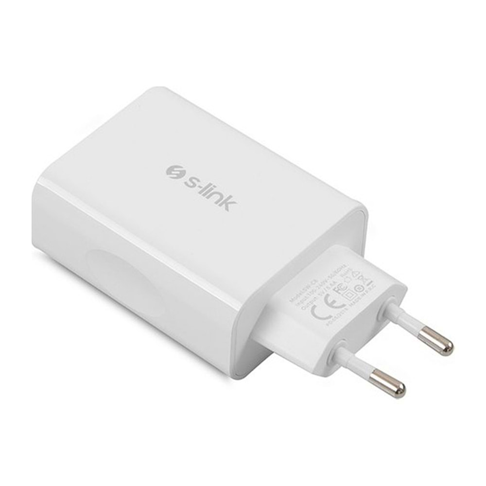 S-LINK SWAPP SW-C8 BEYAZ 5V - 5.6A 4*USB SMART PORT 2.4A EV ŞARJ ADAPTÖR