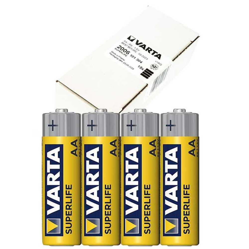 VARTA SUPERLIFE ÇİNKO AA KALEM PİL ÇİFT