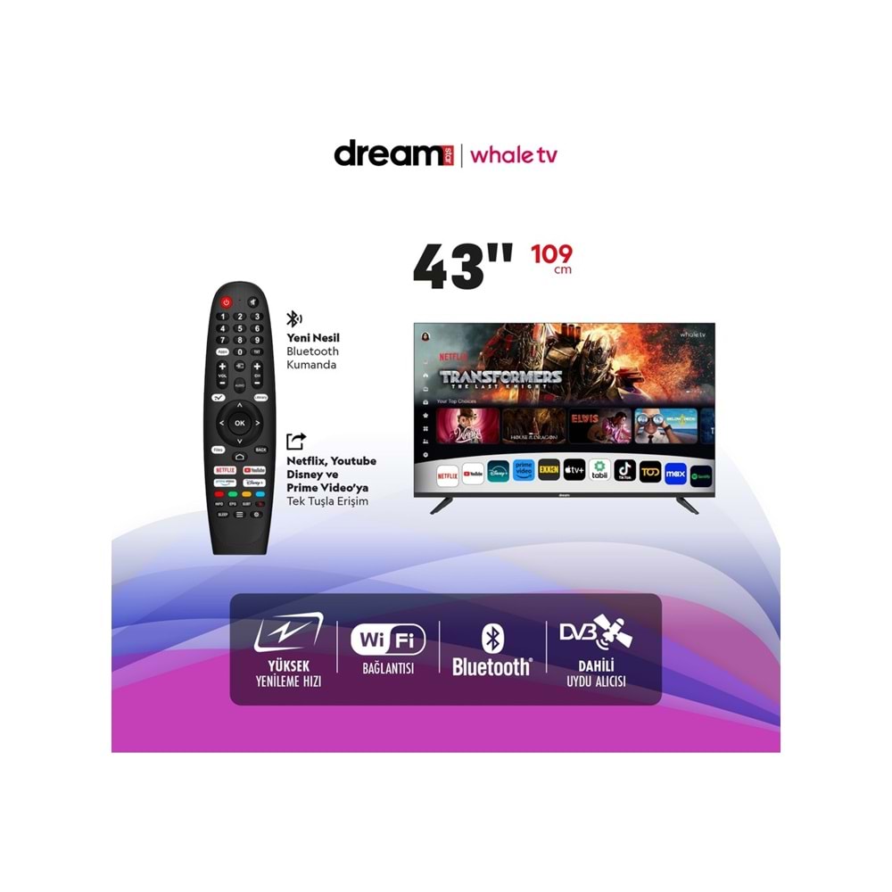 DREAMSTAR WHALE TV 43DSE101 43 İNÇ TV