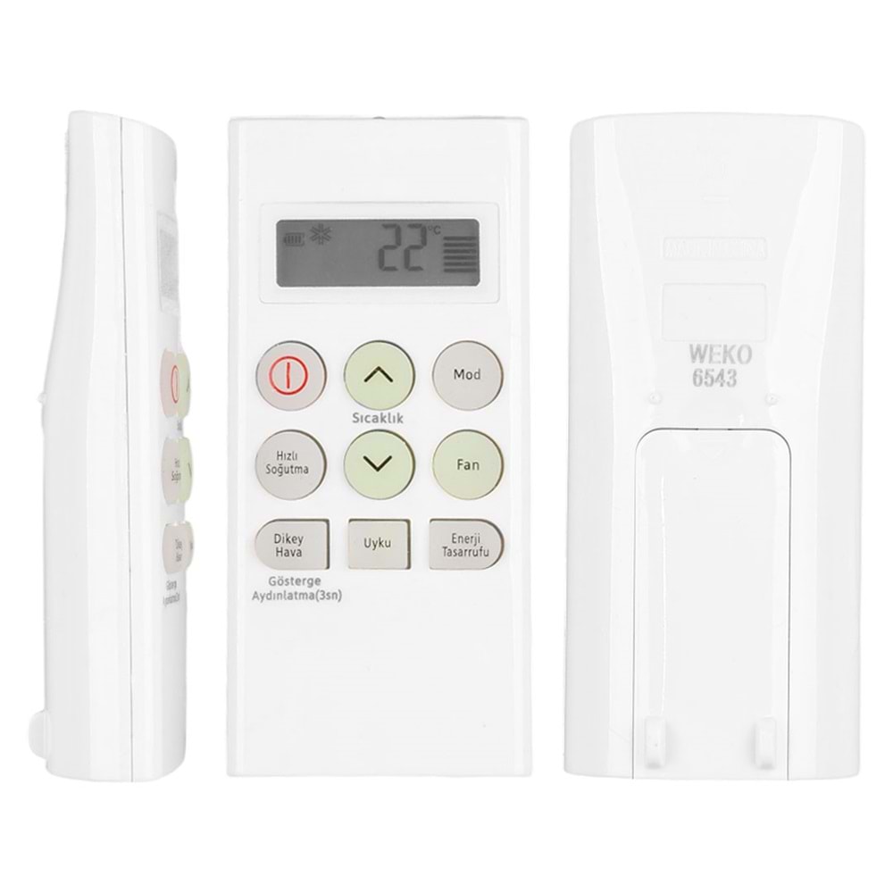 WEKO KK ARÇELİK * DEMİRDÖKÜM 18000 BTU INVERTER KLİMA KUMANDASI