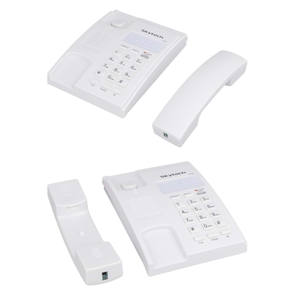 SKYTECH ST-361 KABLOLU EKRANSIZ TELEFON (SİYAH*BEYAZ)