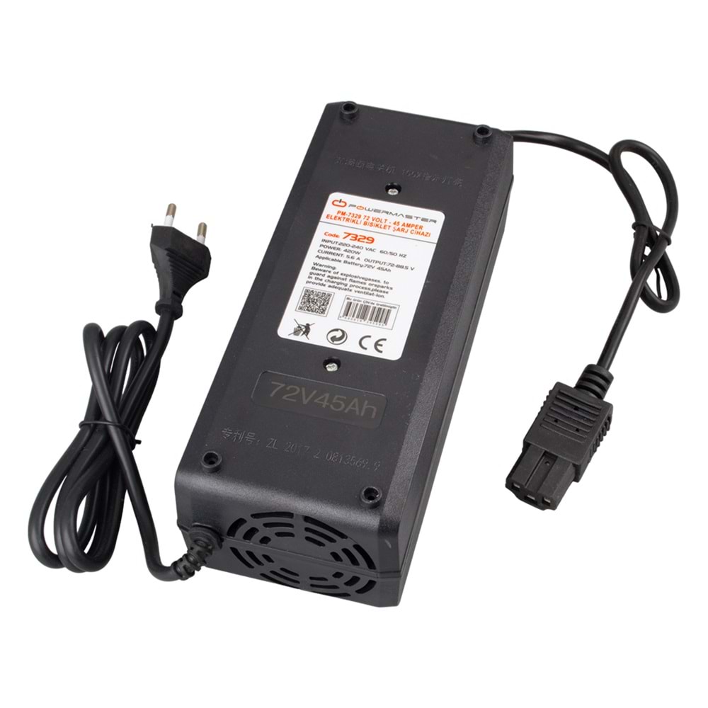POWERMASTER PM-7329 72 VOLT - 45 AMPER ELEKTRİKLİ BİSİKLET ŞARJ CİHAZI