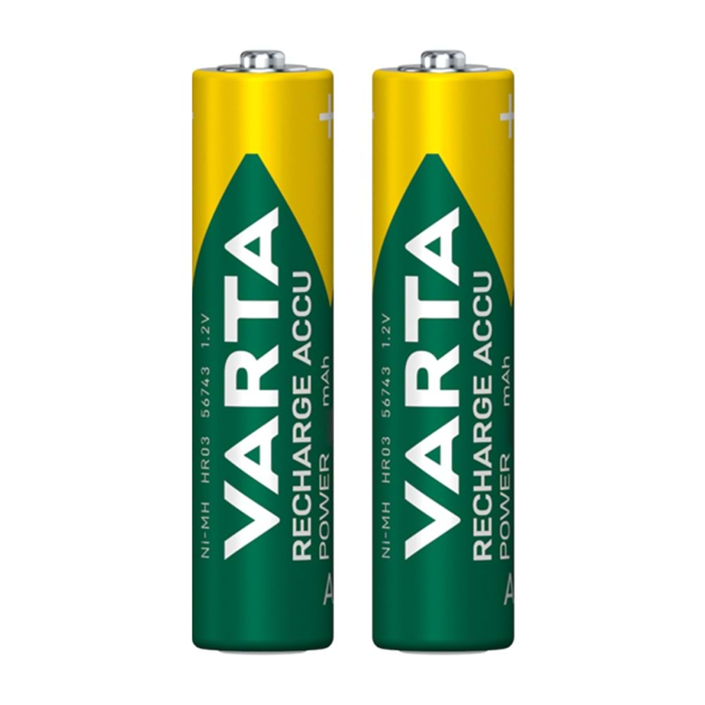 VARTA NI-MH 1.2V 800 MAH HR03 AAA ŞARJLI 2Lİ İNCE KALEM PİL