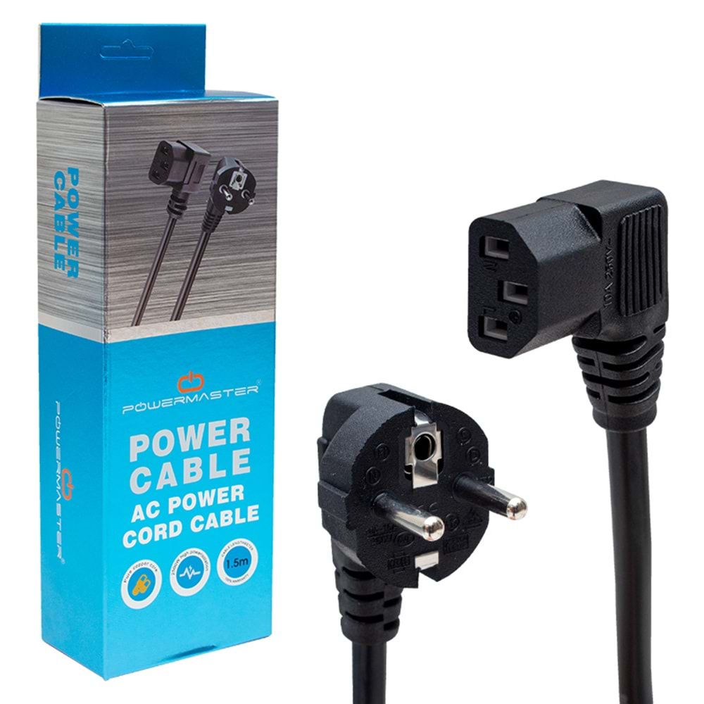 POWERMASTER 3X1 MM 1.8 METRE 90 DERECE L TİP POŞETLİ C7 POWER KABLO