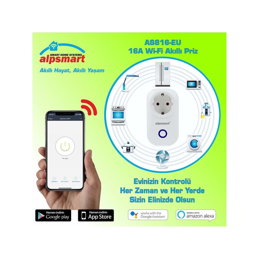 ALPSMART AKILLI Wİ-Fİ PRİZ | AS816EU