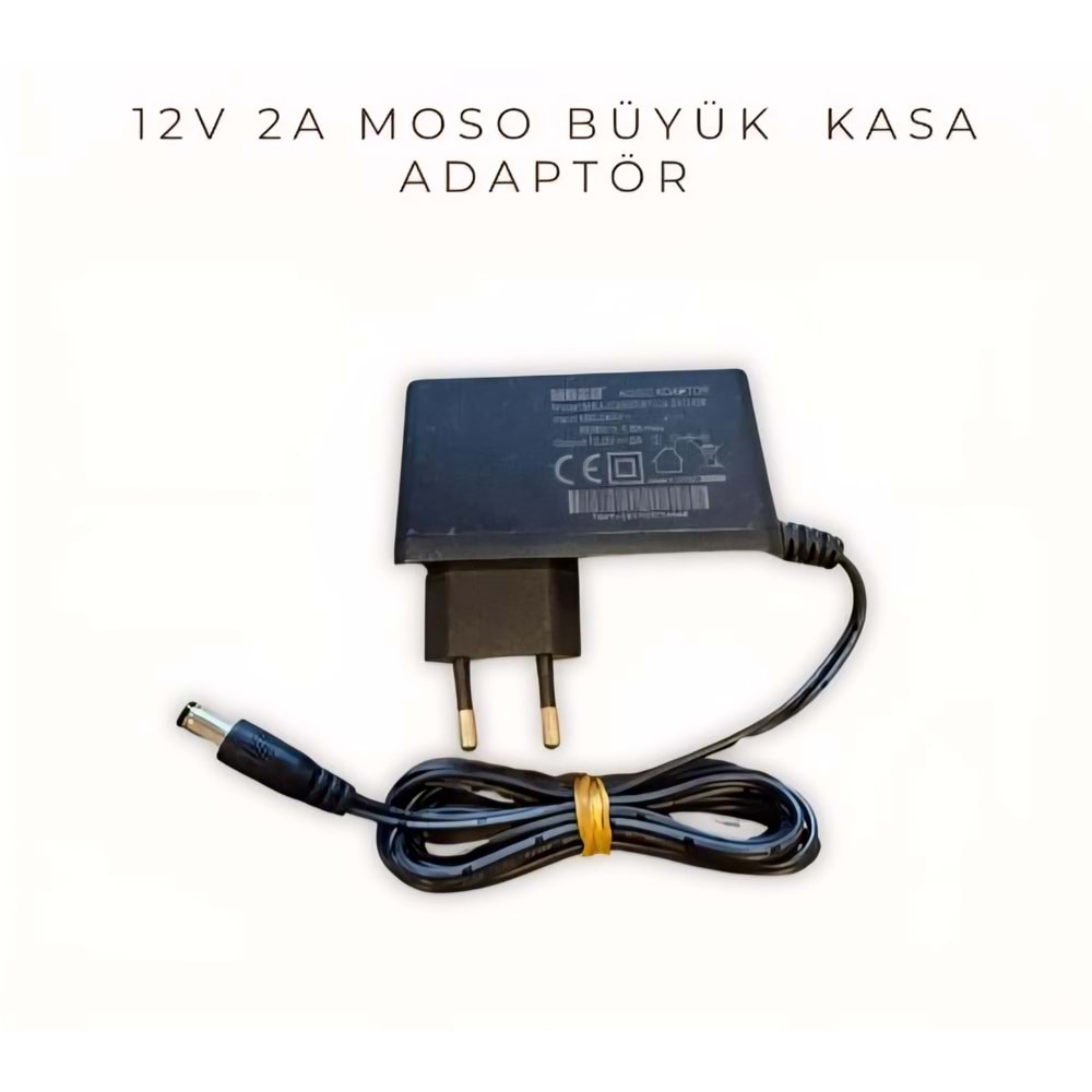 12V 2A MOSSO BÜYÜK KASA ADAPTÖR
