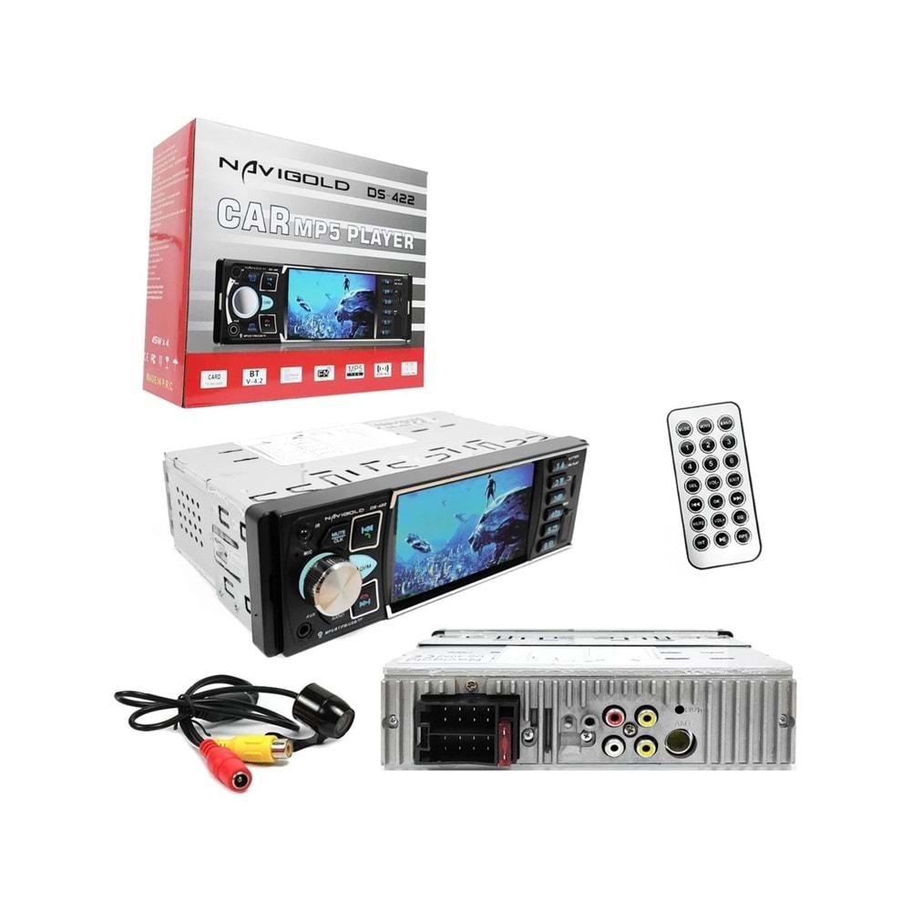 Navigold Ds-422 Görüntülü 4X45W Fm SD/USB/BT/Mp5 Oto Teyp