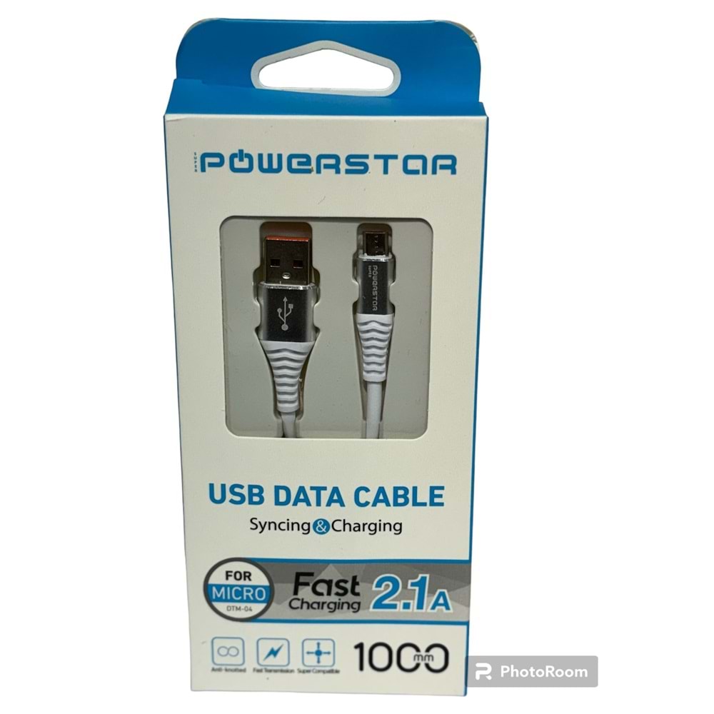 POWERSTAR DTM-04 MİCRO USB ŞARJ DATA KABLOSU