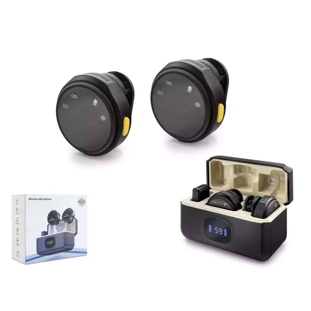 Hadron Hdx2800 Kablosuz 2*Mikrofon Siyah