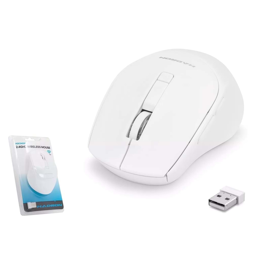 Hadron Hdx3408g Wireless Mouse 600/1600Dpi Beyaz