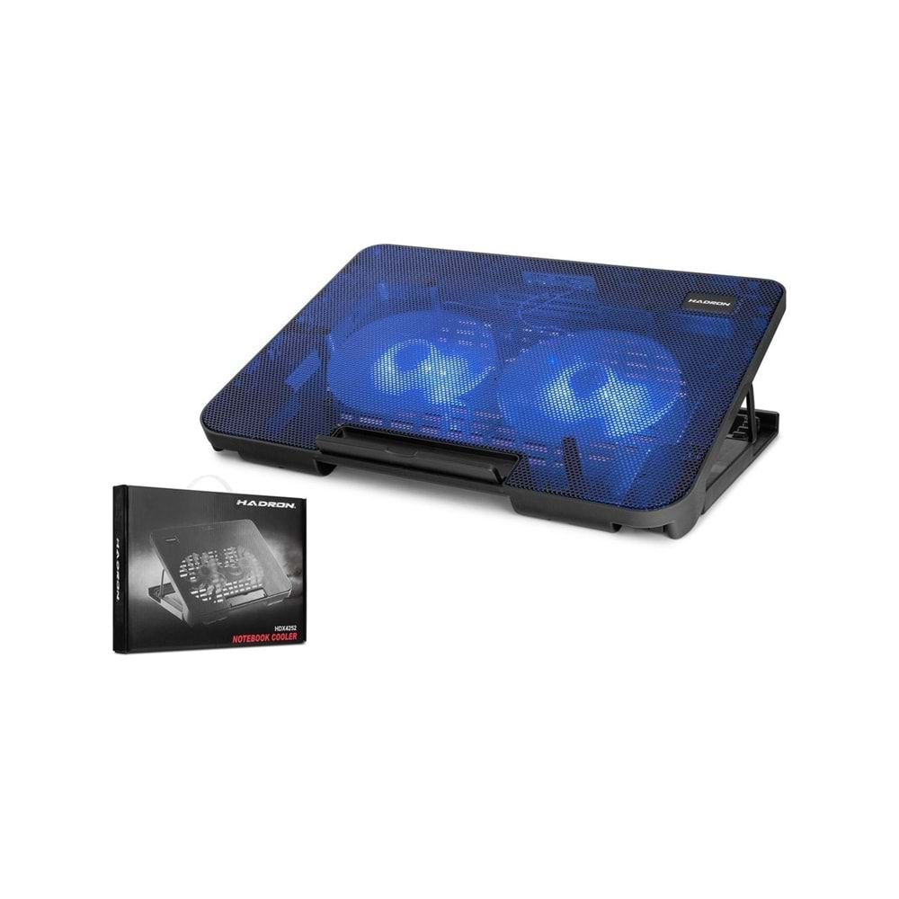 HADRON HDX4252 NOTEBOOK SOĞUTUCU LEDLİ ÇİFT FANLI