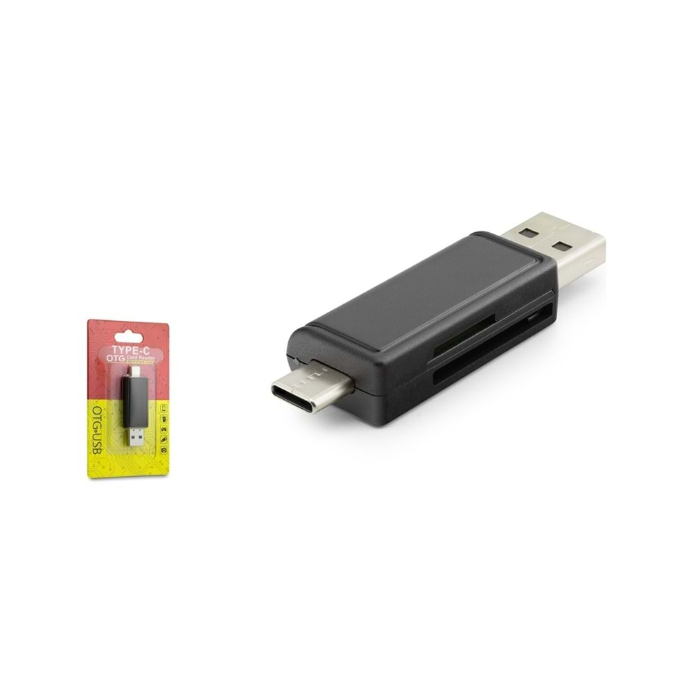 HADRON HDX7026 USB A / USB TYPE-C HAFIZA KARTI OKUYUCU