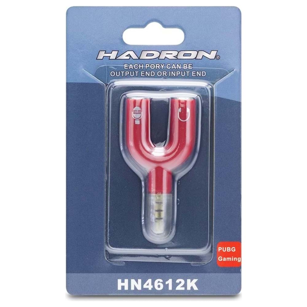 HADRON HN4612K ADAPTÖR AUX MİKROFON KULAKLIK M/F2 KUTULU