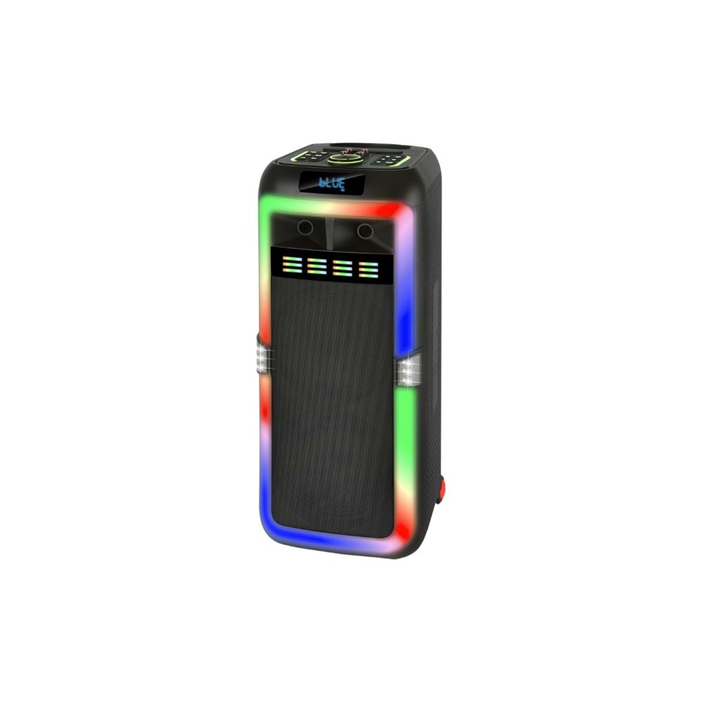 HEPU Hp 103 Büyük Boy Taşınabilir Şarjlı Bluetooth Parti Hoparlörü 80 W Rms 2*8 Inc Woofer