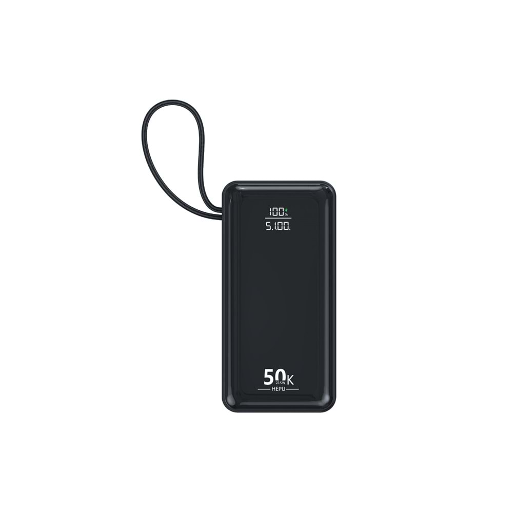 HEPU HP-255 50000mAh Powerbank – 22.5W Ultra Yüksek Kapasiteli Hızlı Şarj